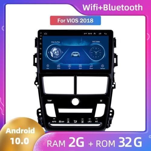 Android 10 Car Radio Multimedia video player 2.5D IPS for Toyota Vios 2018 Android Smart Large Screen Reversing Image Display