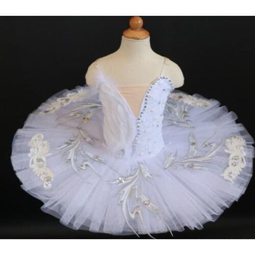 White Ballet Tutu Skirt Ballet Dress Childrens Swan Lake Costume Kids Belly Dance Costumes Stage Professional for girl /women
