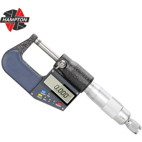 HAMPTON Mircometer Digital Outside Mircometer 0-25/50/75/100mm Accuracy 0.001mm Digital Caliper for Out Diameter Measuring Tool