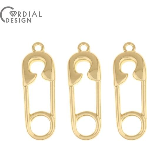 Cordial Design 100Pcs 11*32MM Earrings Pendants/Jewelry Accessories/DIY Making/Pin Shape/Hand Made/Jewelry Findings Components