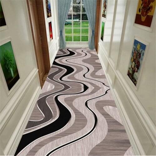 Long Stair Carpet Nordic Home Hotel Hallway Carpet Bedroom Corridor Aisle Rug Entrance Floor Mat Bedside Rugs Party Wedding Rug