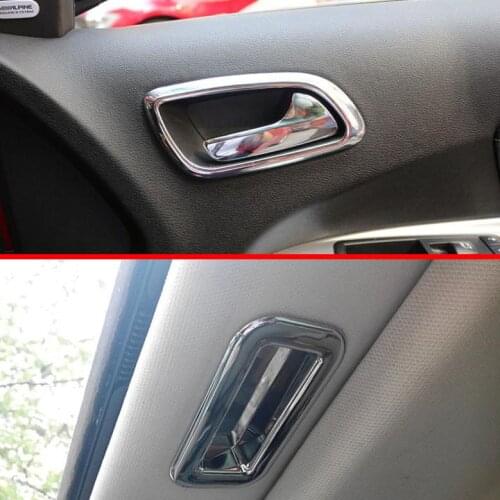 For Dodge Journey 2013 2014 2015 ABS Chrome Inside Interior Door Handle Cover Trim