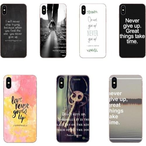 For Xiaomi Mi CC9 CC9E 9T mi10 mi9 mi8 note 9 10 pro lite SE Mi A1 A2 A3 Soft Design Customized Never Give Up