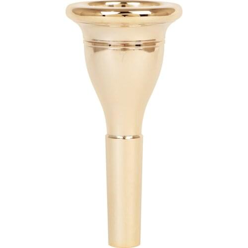 Tuba Mouthpiece Solid Durable Brass Construction Gold Plated Musical Instrument Accessories