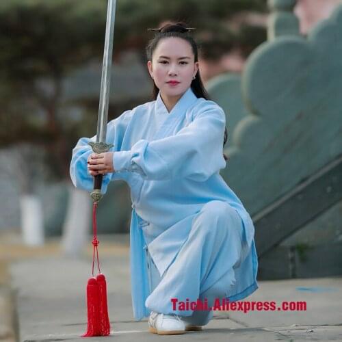 Male female practicing Tai Chi uniforms Kung Fu performance clothing Wushu Clothing martial art Uniforms
