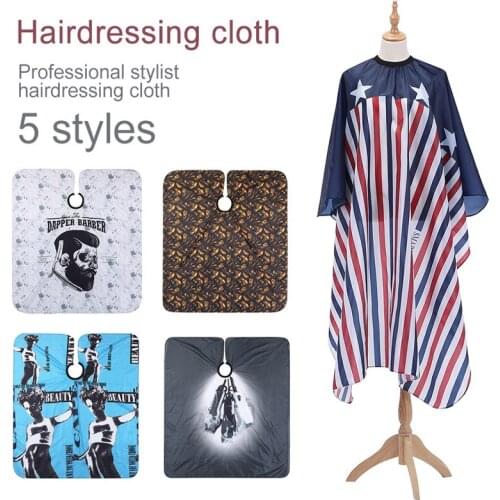 New Haircut Cloth Hairdressing Barber Cloth American Flag Pattern Apron Polyester Hair Cape Styling Design Supplies Salon Gown