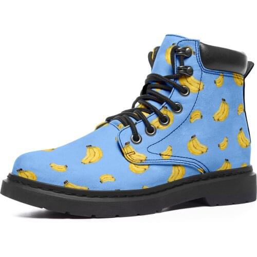 Custom New Design High-Quality Dropshipping Wholesale Fashion Boots Shoes For Women 2021 Fruit Element Personalized Boots Unisex