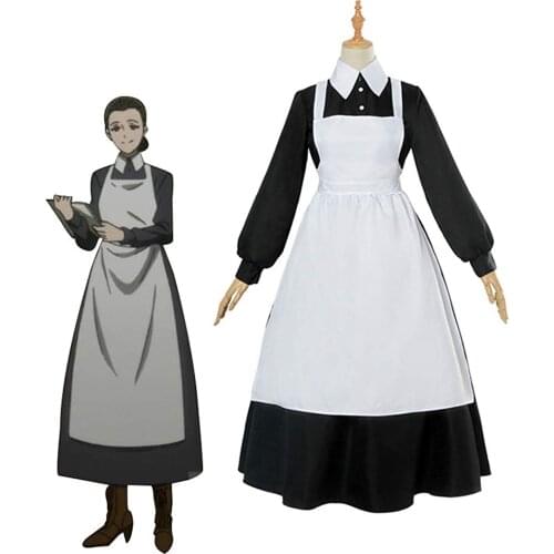 The Promised Neverland Isabella Krone Dress Cosplay Costume Mama Sister Isabella Maid Dress Custom Made Any Size