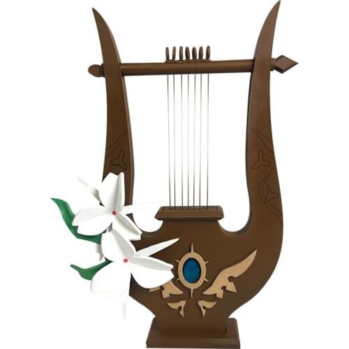Game Genshin Impact Venti Cosplay Prop PVC+EVA Harp Halloween Carnival Custom Hand Made Props Photography Accessories 35CM*20CM