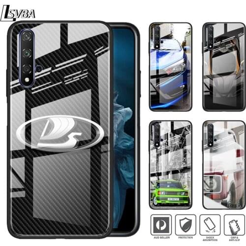 Russia Lada Car For Honor 30 20 10 9X 8X Pro Plus Lite Tempered Glass Hot New Shell Luxury Cover Phone Case