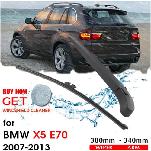 BROSHOO Car Rear Wiper Blades Back Windscreen Wiper Arm For BMW X5(E70) Hatchback (2007-2013) 380mm,Windshield Auto Styling