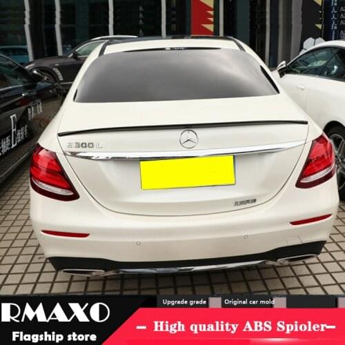 For Benz W213 Spoiler 2017 E320L E260L E300L E63 High Quality ABS Material Car Rear Wing Primer Color Rear Spoiler