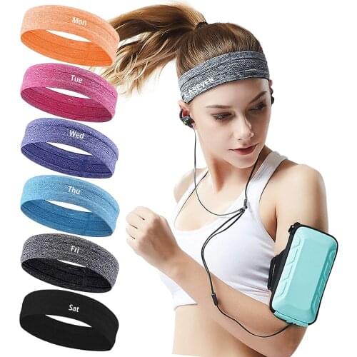 Workout sweatbands for Women and men, Headband, Non Slip, Moisture Wicking Headband for Running Cycling