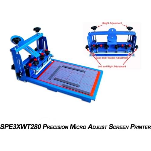 General precision Fine-tuning the fingerprint table Silk screen printing Silk printer Handprint table screen printing 006590