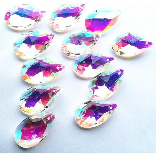 Top Quality 10pcs 38mm Clear AB (Free Rings) Crystal Chandelier Pendant/ Crystal Curtain Pendants/ Crystal Chandelier Parts