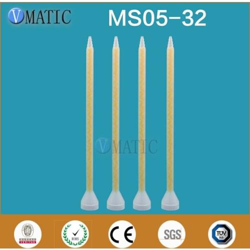 High Quality Plastic Resin Static Mixer MS05-32 Mixing Nozzles For Duo Pack Epoxies (Yellow Core)