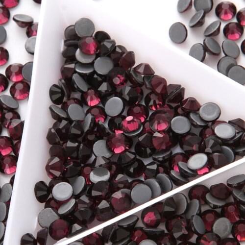 Top Quality SS6-SS30 Glass Crystal DMC HotFix Rhinstones Glue Back Crystal AB Flatback Iron-on Hot fix Rhinestone For Clothes