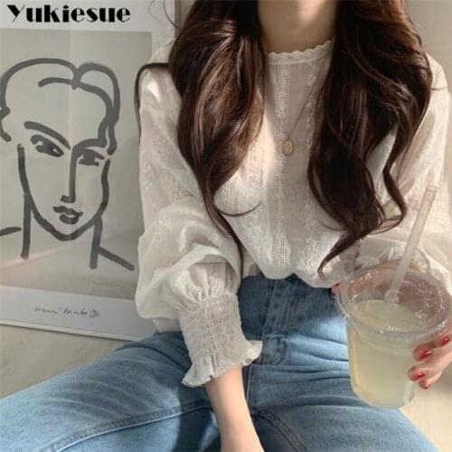 YUKIESUE Womens White Shirts