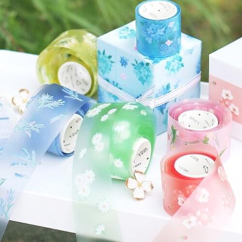 1pcs 3CM Wide Daisy Lavender Masking Washi Tape Cute Flower Decorative Adhesive Tape Decora DIY Scrapbooking Sticker Label