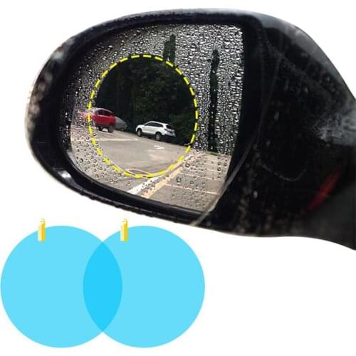 2 Pcs Car Rainproof Film Car Car Rearview Mirror protective Rain proof Anti fog Waterproof Film Membrane Car Sticker Accessories
