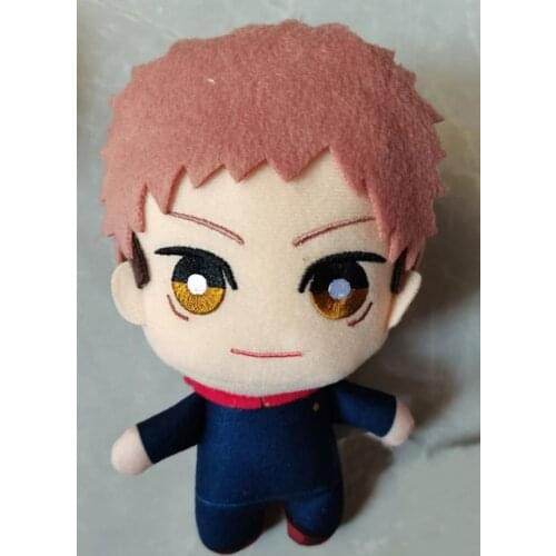 2021 Original 14cm Japanese Anime Plush Jujutsu KaisenUoozii Yuji Itadori Plushie Doll Cute Stuffed Anime Figure Toy