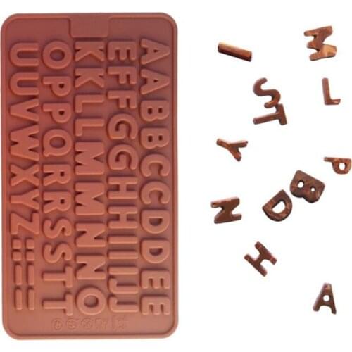 3D Capital Letter Silicone Chocolate Mold Fondant Molds Cakes Decorating Tools DIY Sugar Craft Candy Gumpaste Baking Moulds