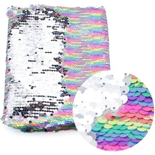 50*130cm Patchwork Reversible Sequin Fabric for Tissue Sewing Fabrics Needlework DIY Cushion Cover Dressing,1Yc18809