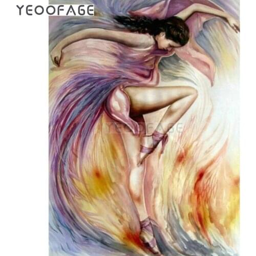 5D Full drill resin mosaic picture of rhinestones Diamond embroidery Ballet girl needlework diamond painting cross-stitch kits