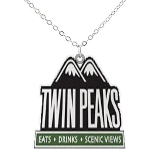 American Suspense TV Play Twin Peaks New Arrival Acrylic Necklace Women For Birthday Gifts Tiny Classic Icons Jewelry Wholesale