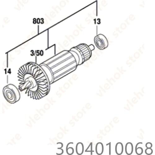 Armature Rotor for BOSCH GWB10 GWB10RE 3604010068 Power Tool Accessories Electric tools part
