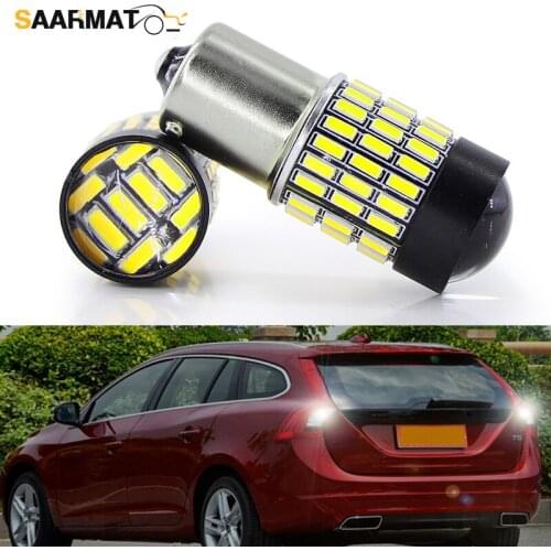 LED 1156 P21W ba15s bulbs 1500lm with Car Reverse DRL taillight lamp For VOLVO S40 S80L XC90 XC60 V60 C30 @12V(2 Pieces) SAARMAT