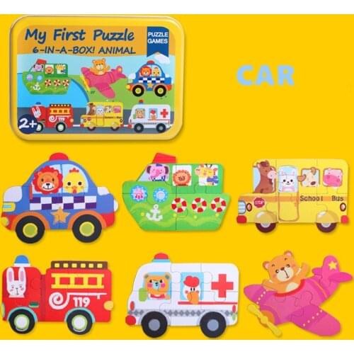 Childrens Wooden Puzzle Animal Insect Traffic Puzzles for Kids Gift Baby Toys 3d Puzzle for Adults Pre K Learning Wooden Toys