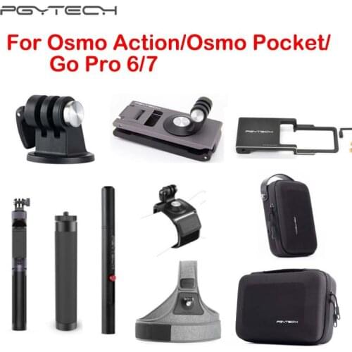 For DJI Osmo Action Tripod Selfie Stick Strap Holder Case Bag for Gopro Hero 7 6 Insta360 Eken Sport Camera Accessorie