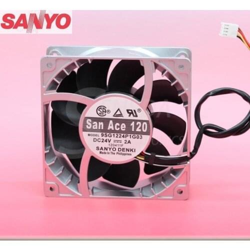 For Sanyo 9SG1224P1G03 24V 2A 12038 12CM axial case cooling