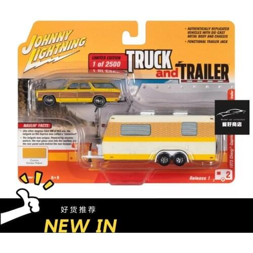 Johnny lightning 1:64 1973 chevy caprice wango with trailer limited 2500 Collection of die-cast alloy car models