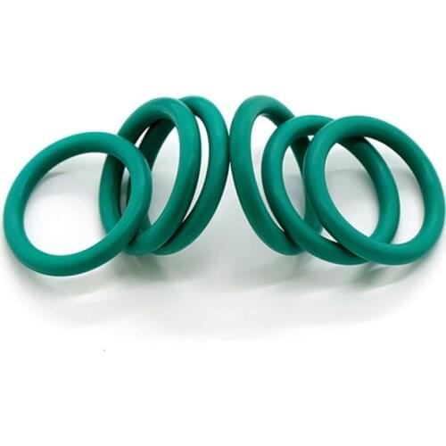 200pcs Fluorine Rubber(FKM) Green O-Ring OD 4-30mm Seal Washer Thickness 1 1.5mm Heat resistance 280