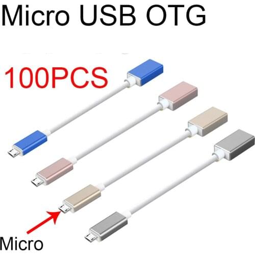 100PCS Micro USB OTG Cable Adapter for Phone PC