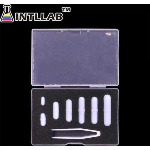 INTLLAB 7pcs Mixed Size Stir bar PTFE Magnetic Stirrer Mixer Stir Bars