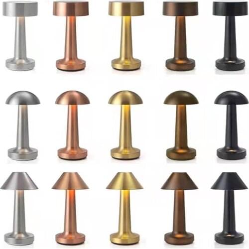 Usb Charging Table Lamp Touch Dimming Retro Western Restaurant Cafe Outdoor Table Lamp Bar Bedside Night Light Simplicity