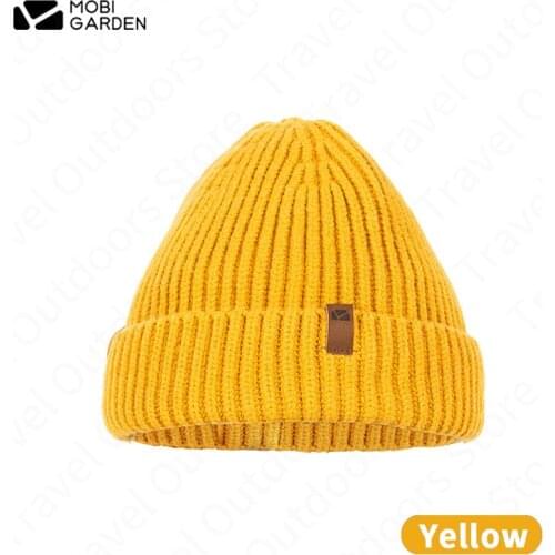 MOBI GARDEN Winter Fashion Knitted Hat Men Women Keep Warm Breathable Soft Elastic Outdoor Hiking Travel Portable Leisure Cap