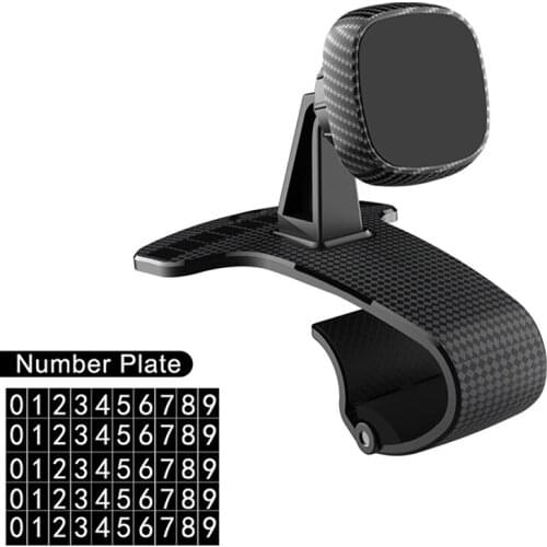 Mobile Phone Navigation Bracket Car Phone Mount Dashboard Car Phone Holder With Parking Number Plate Fits 3 To 7 Inch Phone