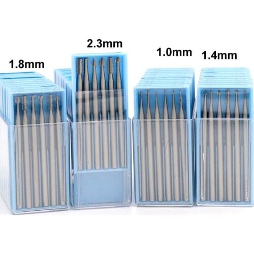6Pcs/set 2.35mm Microcarving Knife Diameter Burs Tungsten Steel Engraving Cutter Olive Core Carving Cutter Engraving Machine Set