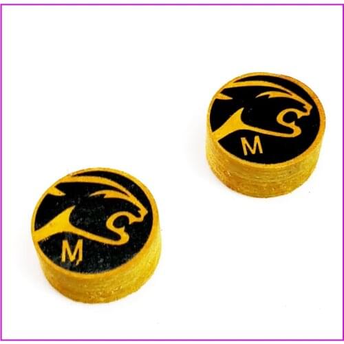 2pcs/lot 14MM Billiard Cue Tip H/M/S Brown Color 8 Layer Pigskin Leather Pool Cue Tips Billiard Accessories