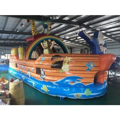 2016 new Factory direct Inflatable slide,Inflatable pirate ship, animal paradise KY-134