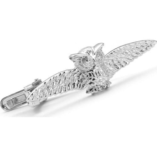 NEW Mens Vintage Tie Clip Necktie Owl Nail Tie Clip