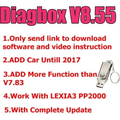 Update Diagbox V8.55 V7.83 Udisk Car Diagnostic Citroen for Peogeot For Lexia3 PP2000 lexia-3 Diagbox 8.55 Add Car Untill 2017