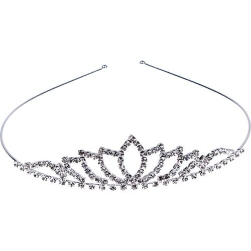 New Style Wedding Women Girl Rhinestone Headband Head Crown Princess Jewelry Silver Crystal Tiara Crowns For Women Girls