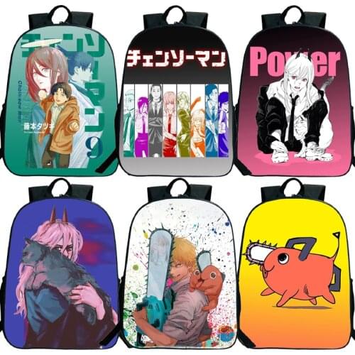 Chainsaw Man Backpacks Boys Girls Teens Anime School Bags Women Men Travel Bagpack Kids Knapsack Students Bookbags Mochilas