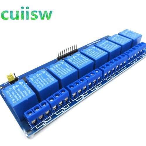 With optocoupler 8 channel 8-channel relay control panel PLC relay 5V 12V module for arduino