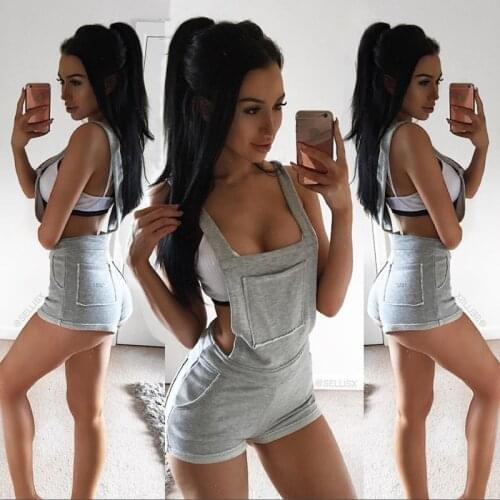 Sexy Women Clubwear Shorts Playsuit Bodycon Party Casual Costume Trousers S-XLStrap Romper Summer Beachwear